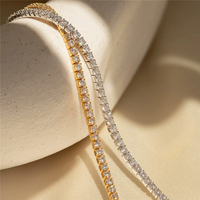 Bracelet Tennis Minimaliste de Luxe avec Pierre de Naissance et Zirconiums en Rang Unique pour Femme