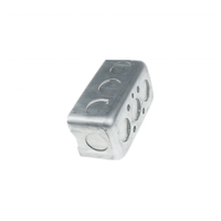 Boîtes de jonction électriques galvanisées en acier inoxydable 2*4 Gi pour câbles et prises de courant