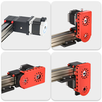 QRXQ RXP40 Nema 23 actionneur Guide linéaire entraîné par courroie 5500mm Module de course de Rail coulissant Robot scène Rails linéaires mouvement linéaire