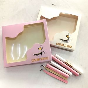 Caja de Pestañas de Marca Privada, Venta al por Mayor Directa de Fábrica, Caja de Papel para Pestañas en Tira, Pestañas en Racimo DIY - Product Image 3