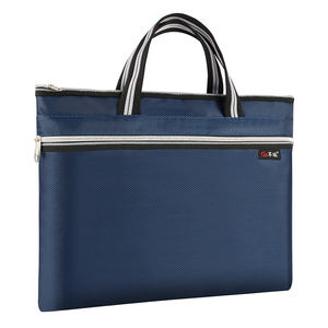 Sac de travail imperméable épaissi pour <span class=keywords><strong>homme</strong></span>, sacoche de cours doublée grise, sac à main étudiant, sacs d'affaires personnalisables avec logo, étuis, sacs cadeaux - Product Image 1