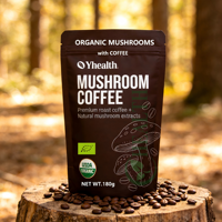 Poudre de café aux champignons à marque privée, mélange de café instantané fonctionnel, supplément alimentaire en poudre OEM ODM