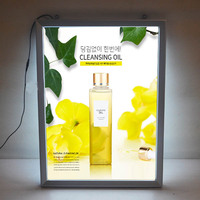 16x24,18x24,24x36,27x40 Kotak Lampu Kustom Bingkai Tipis LED Poster Dinding untuk Iklan Bingkai Snap LED Kotak Lampu Bercahaya