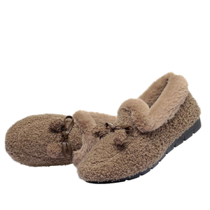 Chaussures plates en TPR légères et douillettes en coton chaud pour l'hiver et le printemps, style vieux Pékin, nouvelle version - Product Image 1