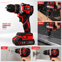 Taladro Inalámbrico Profesional de 21V sin Escobillas, Alto Torque de 60Nm, Herramienta Eléctrica para Construcción y Reparación
