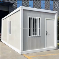 Cabine conteneur extensible blanche de 20 pieds, facile à assembler, résidence mobile, villa