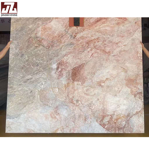 Macaron đá cẩm thạch màu hồng đá thời trang Smokey Hồng quartzit với màu xám tĩnh mạch đánh bóng bề mặt lớn sàn biệt thự trang trí nội thất gạch - Product Image 6