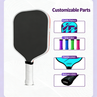 Paleta de Pickleball Portátil para Niños Pro-Edition T800 de Nylon Crudo, Sin Bordes, Potencia Mejorada, Entretenimiento Élite Profesional