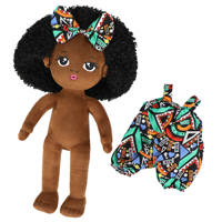Poupée Africaine en Tissu pour Fille, Mode Bébé, Jouet, Poupée Reborn, Poupée Humaine en Peluche, Ensemble de Poupées Africaines pour Filles