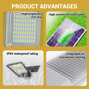 Strada <span class=keywords><strong>giardino</strong></span> quadrato impermeabile all'aperto lampione 100w 200w 300w 400w luce di controllo Modulare solare Led lampione - Product Image 3