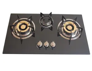 High Quality Tempered Glass Gas Hob Gas Stove Build in Gas Hob