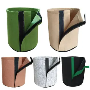 Planter Grow Bags Pots Agricultural Wholesale Outdoor Farm Large Felt Cloth Plants Garden Grow Bag For Growing Vegetable