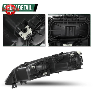 Faros Delanteros Halógenos Negros Transparentes Compatibles con <span class=keywords><strong>Mazda</strong></span> <span class=keywords><strong>6</strong></span> 2006 <span class=keywords><strong>2007</strong></span> 2008 Lado Izquierdo+Derecho GP7A510L0B GP7A510K0B MA2502134 MA2503134 - Product Image 5