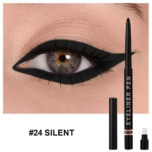 Crayon Eyeliner Gel Imperméable Personnalisé Longue Tenue Anti-Bavures Noir Mat Produit de Maquillage Cosmétique Beauté - Product Image 4