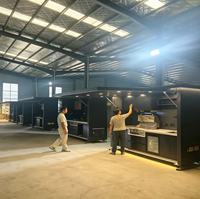 Abri de cuisine extérieur modulaire en alliage d'aluminium, résistant aux intempéries, armoire de cuisine extérieure pour barbecue