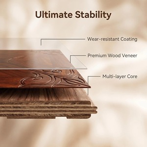 <span class=keywords><strong>Parquet</strong></span> en bois de qualité supérieure, design en palissandre et noyer incrusté, pour la décoration d'espaces commerciaux et résidentiels haut de gamme - Product Image 5