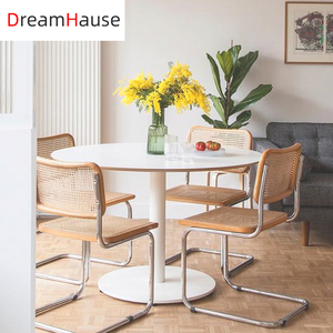 Chaise de salle à manger en <span class=keywords><strong>rotin</strong></span> métallique de haute qualité, style nordique coréen, chaise de café, chaise de bureau, <span class=keywords><strong>fauteuil</strong></span> de balcon, <span class=keywords><strong>fauteuil</strong></span> de bureau - Product Image 2