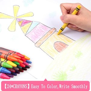 Ensemble de dessin et de peinture pour enfants d'âge scolaire, 208 pièces, étui en plastique écologique, crayons d'art pour filles - Product Image 2