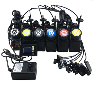 L1800 L805 1390 Sửa Đổi Máy In Uv 6 Màu CMYKVW Với Máy Khuấy Cảm Biến Mức Động Cơ Bộ Hẹn Giờ Báo Động Bộ Giảm Chấn Hệ Thống Tái Chế Bể UV CISS - Product Image 1