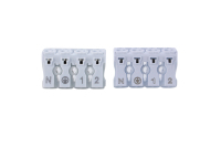 Connecteur à pince 4 broches 4 pôles 863 Borne sans vis pour une distribution efficace de l'énergie dans l'industrie des panneaux solaires et de l'éclairage LED