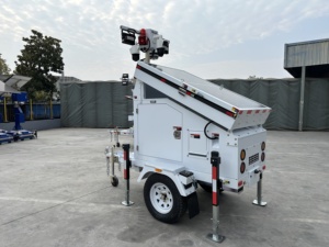 Sistema de Vigilancia con Batería de Litio Duradera para Sitios Mineros, Remolque de Monitoreo CCTV con Energía Solar - Product Image 3