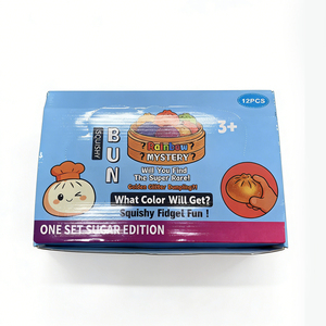 Wholesale Colorful Squishy Dumpling PU Smile Face Bun Mystery Box Blind Box <b>Squeeze</b> Toys 8.5CM Anxiety Relief for Kids & Adults - Product Image 6
