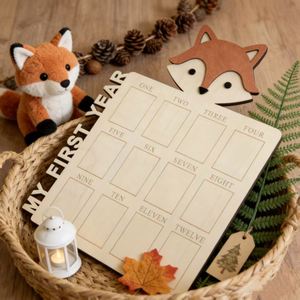 Cadre photo personnalisé pour bébé en gros « Mon Premier Anniversaire » – Cadre en bois pour étapes importantes, cadeau de naissance idéal pour les nouveaux parents - Product Image 2