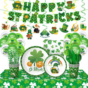 New St. Patricks Day Accessories <strong>Party</strong> Favors <strong>Shamrock</strong> <strong>Glasses</strong> Necklaces Green Gold Coins St Patrick's Day <strong>Party</strong> Supplies Suit - Product Image 2