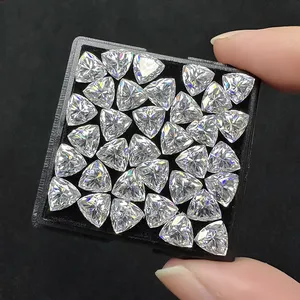 工厂批发2毫米至11毫米万亿次切割松散硅石钻石Def彩色合成硅石珠宝制造