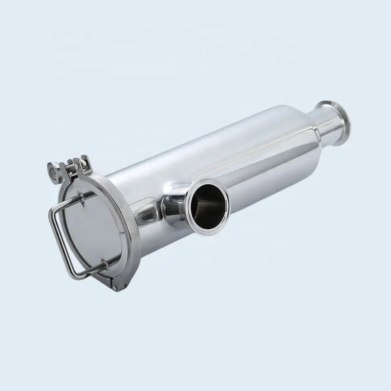 Sanitary Stainless Steel Tri Clamp Butt Weld Welding Straight Filter With Wedge Wire Screen