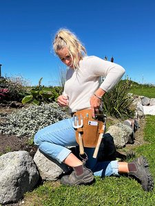Sac à <span class=keywords><strong>outils</strong></span> de jardin en cuir véritable avec pochette <span class=keywords><strong>ceinture</strong></span> pour <span class=keywords><strong>femme</strong></span> pour le rangement des <span class=keywords><strong>outils</strong></span>, personnalisable OEM/ODM - Product Image 4