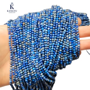 2mm-4mm Bán buôn giá rẻ Mặt Tự Nhiên <span class=keywords><strong>Lapis</strong></span> <span class=keywords><strong>Lazuli</strong></span> hạt sợi-nhiều lớp màu xanh đá quý trang sức làm kangyu thương hiệu thứ ba - Product Image 1