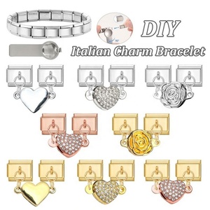 สร้อยข้อมือสไตล์อิตาเลียนย้อนยุค จี้ห้อยประณีต ดีไซน์แบบสองชั้น แหวน DIY แฟชั่น สร้อยข้อมือเสริมเสน่ห์ เครื่องประดับ - Product Image 4