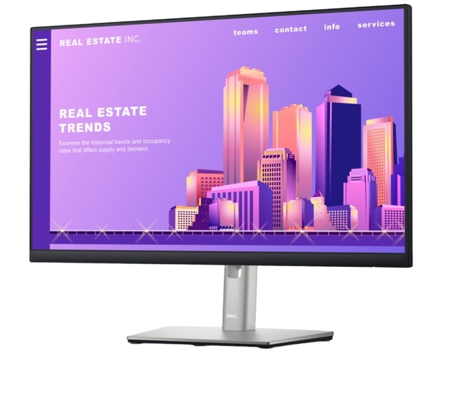 De-ll 24/27 Monitor P2422H/P2722H Full HD White Monitor IPS FHD 1920 X 1080 60 Hz USB 3.2 Gen 1 Hub 99% SRGB  for Pc Desktop
