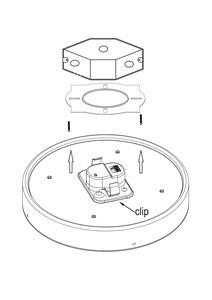 Plafonnier encastré sans cadre LED 5 pouces 10W Montage en surface du plafond sur les boîtes de jonction 3 "& 4", emplacement humide, certifié ETL - Product Image 6