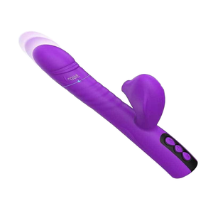 Vibrador telescópico femenino transfronterizo, masajeador, palo de succión automática, juguete sexual para adultos para orgasmo privado, juguete sexual para adultos - Product Image 1