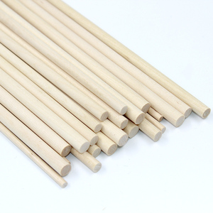 Varilla Redonda de <span class=keywords><strong>Madera</strong></span> Sin Acabado, Varilla de <span class=keywords><strong>Madera</strong></span> Natural para Manualidades, 8*120 mm - Product Image 4