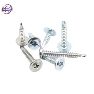 SS304 SS410 truss hex self-drilling building roofing screw with rubber washer tek screw for metal hex head self drilling screw