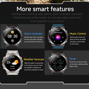 Montres intelligentes de sport pour hommes avec longue autonomie de batterie, suivi de la santé, torche étanche, suivi de localisation GPS, compatibles avec <span class=keywords><strong>Apple</strong></span> iPhone <span class=keywords><strong>Android</strong></span> - Product Image 4