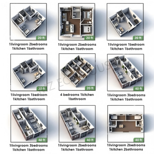 Casa Prefabricada Móvil de 40 pies, Precio de Fábrica en China, 2 o <span class=keywords><strong>3</strong></span> Dormitorios, Villa Pequeña, Casa Contenedor Expandible, Casa Prefabricada en Venta - Product Image 4