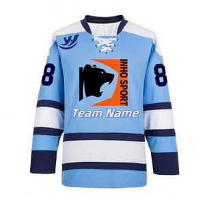 <span class=keywords><strong>Maillot</strong></span> <span class=keywords><strong>de</strong></span> <span class=keywords><strong>hockey</strong></span> sur glace en polyester personnalisé 2025, service OEM, vente en gros, haute qualité, 180g, dernier design, vêtements <span class=keywords><strong>de</strong></span> sport d'équipe - Product Image 5