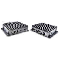 J1900-cpu barebone NUC de cuatro núcleos, ordenador industrial sin ventilador, resistente, control integrado, mini PC para windows 10