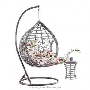 Chaise suspendue <span class=keywords><strong>en</strong></span> <span class=keywords><strong>osier</strong></span> PE <span class=keywords><strong>en</strong></span> acier tissé <span class=keywords><strong>en</strong></span> forme de larme extérieure de haute qualité - Product Image 4