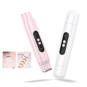 Không đau ướt & khô có thể sạc lại máy cạo râu điện cho phụ nữ phụ nữ trên khuôn mặt tóc Remover của phụ nữ Bikini tóc tông đơ - Product Image 1