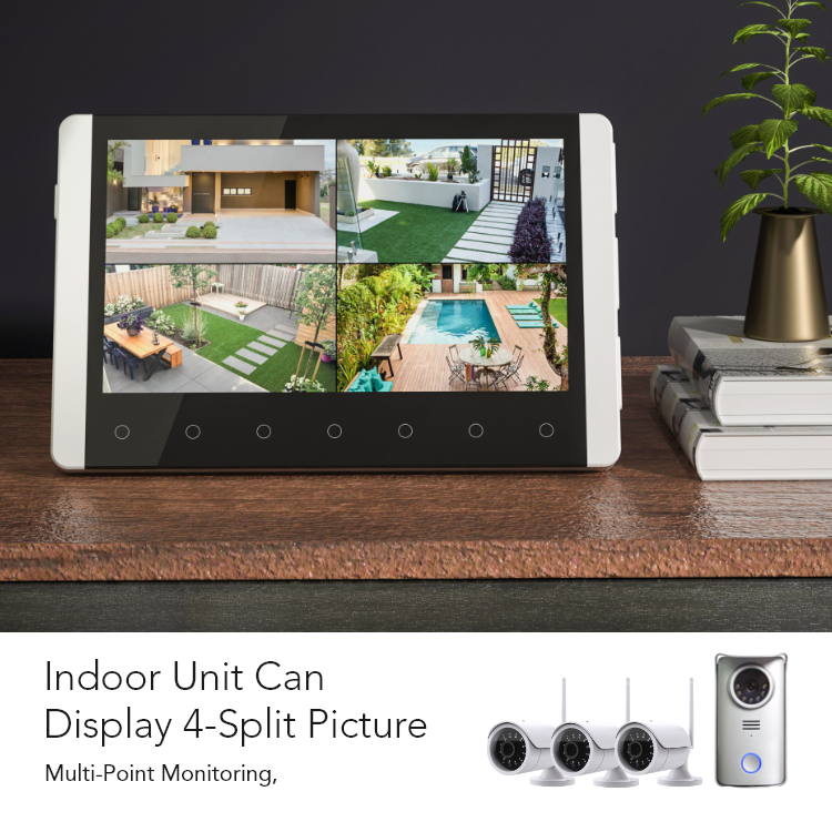 7 "pouces En Métal Petite Sonnette Capteur De Caméra Sténopé Sans Fil Sonnette Vidéo Interphone Avec Caméra DE VIDÉOSURVEILLANCE