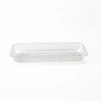 Barquettes en plastique PET recyclables, transparentes, de qualité alimentaire, personnalisables pour les chips et les ladyfingers, fabriquées à partir de matériaux recyclés