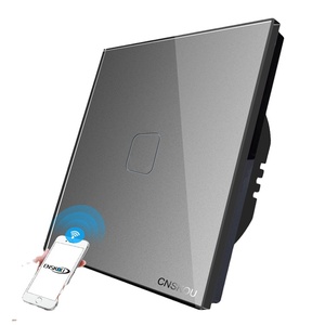 Interruptor de Luz Inteligente de Painel de Vidro Retro EU 1 Gang para Zigbee Smart Life Alexa Google Home - Product Image 1