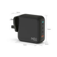 Chargeur rapide USB-C PD 3.1 super mini 140W en promotion, compatible ordinateurs portables et écouteurs, fonction QC3.0, prises EU/US