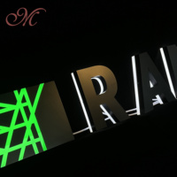 Transformateur d'éclairage publicitaire LED néon extérieur lumineux, enseigne murale 3D en acrylique pour devanture de magasin, logo personnalisé