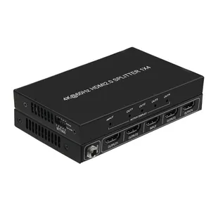 4K @ 60Hz HDMI 2.0 4k HDMI 4-Wege-Splitter HDMI-Splitter 1x4 SPDIF Optical Audio Mehrfach ausgang